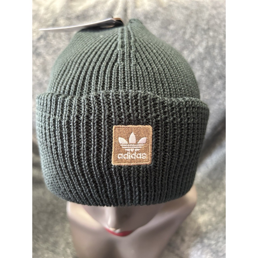 Adidas Unisex Aurora Green Ivy/Cardboard Brown Terrace Beanie Hat (SH5)